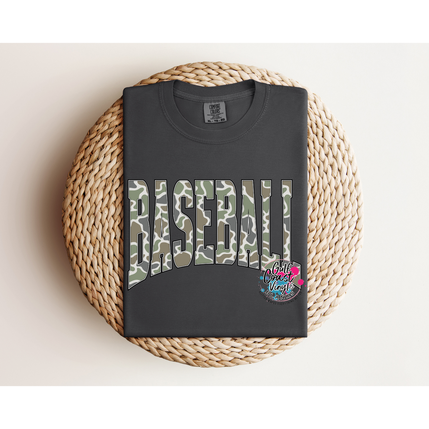 Camo Baseball - Softball T-shirt