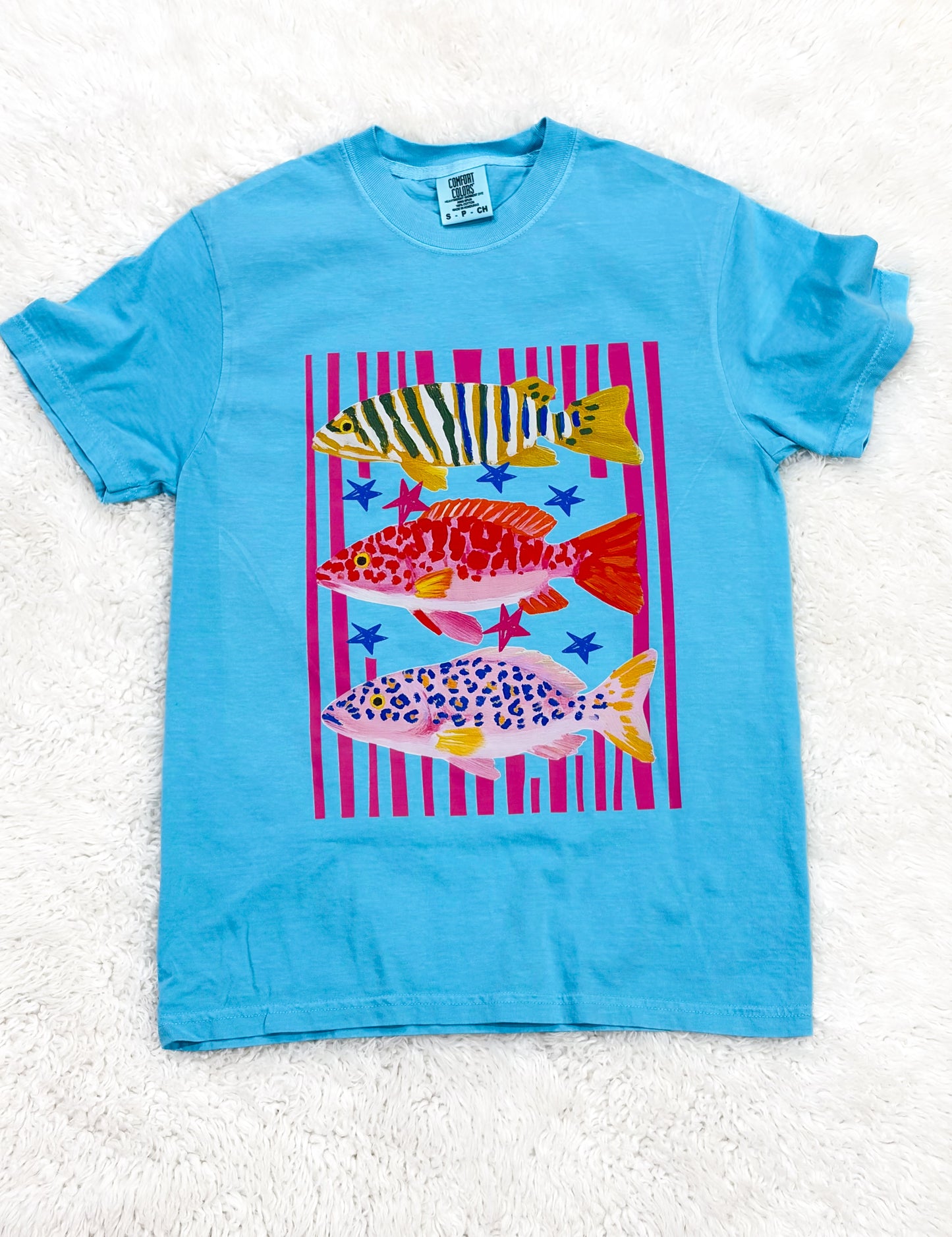 Preppy Fish Comfort Color Tshirt