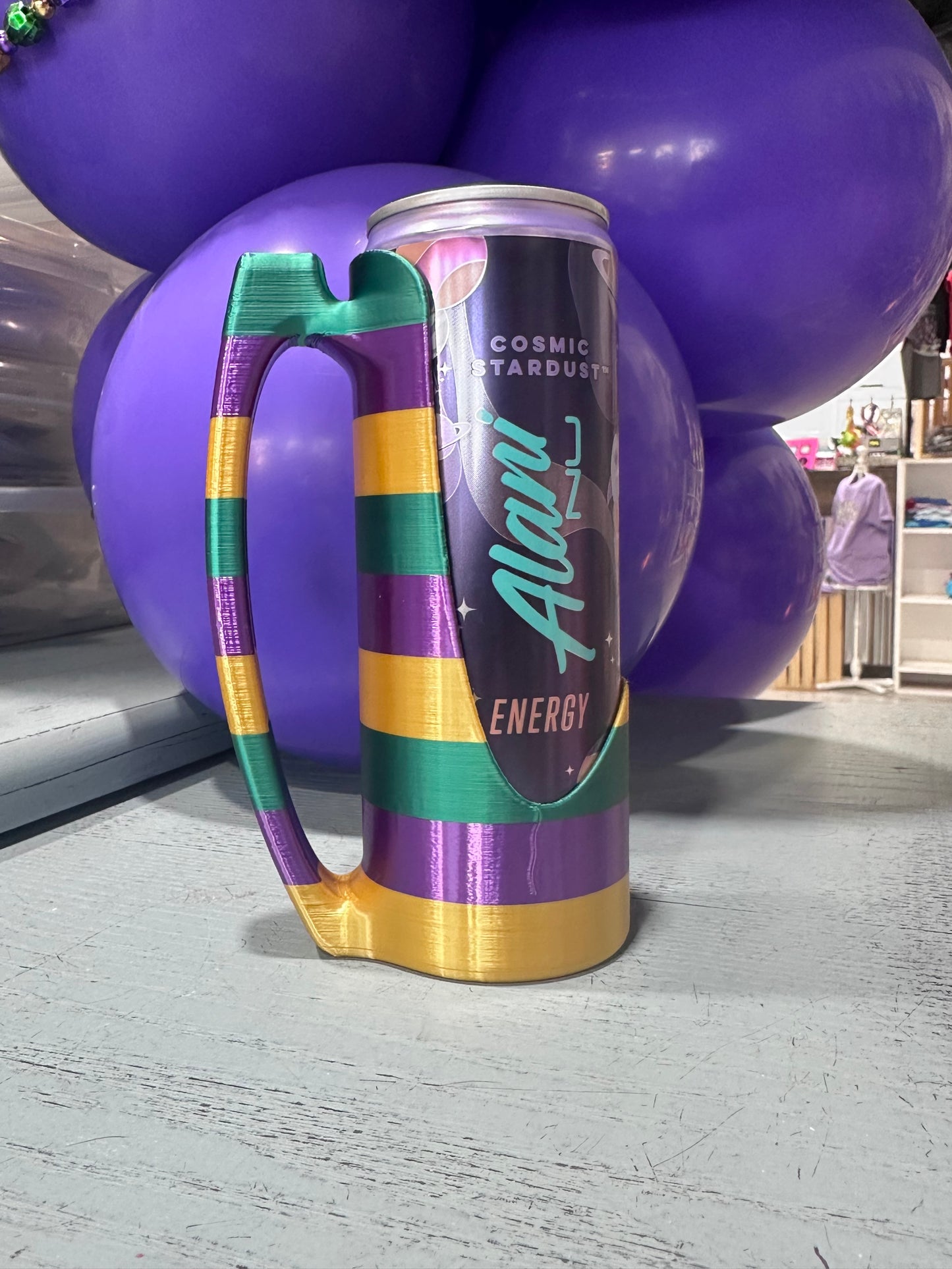 12 Ounce Mardi Gras Can Koozie