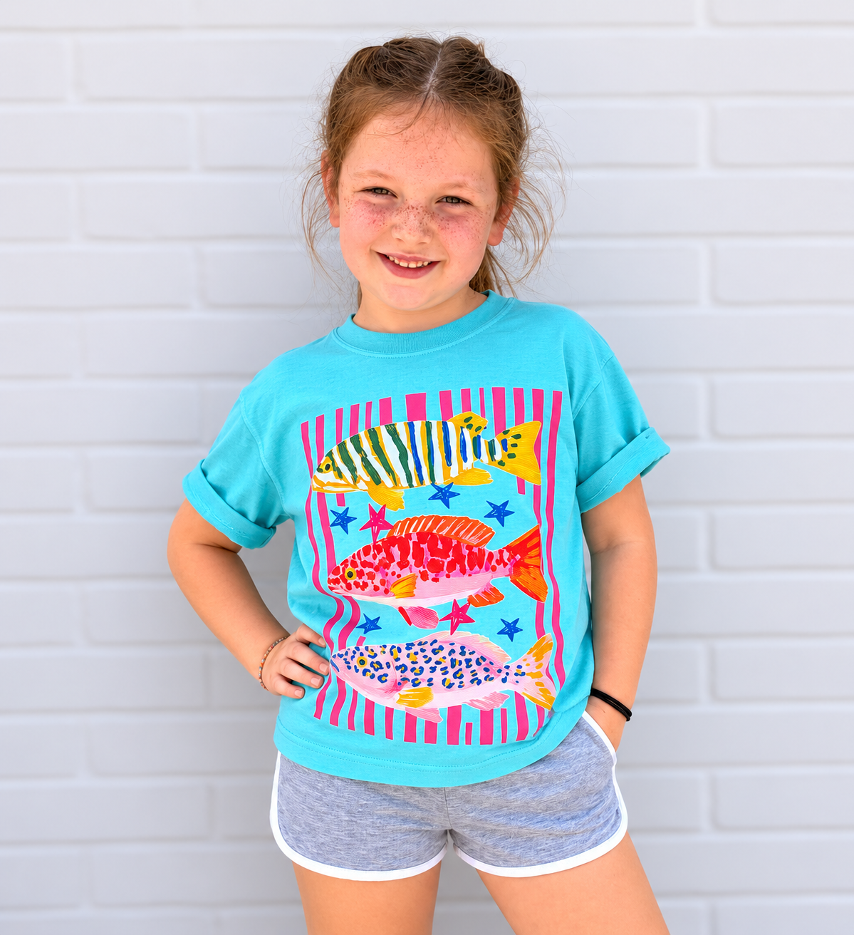 Preppy Fish Comfort Color Tshirt