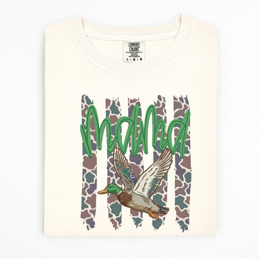 Mama Mallard Duck Camo with Stripes